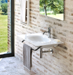 Catalano SFERA umywalka ścienna 75x50cm z kompletem mocowań czarny mat 175HZNS/0520760022
