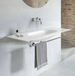 Catalano Sfera umywalka ścienna 125x50cm z kompletem mocowań biały połysk 1125HZ00/0521260001