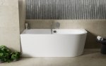 Besco Avita A-line wanna wolnostojąca 160 L + syfon z napełnieniem chrom WAA160ALN