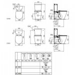 Ideal Standard Connect miska WC kompaktowa stojąca biała E039701