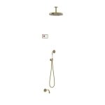 TRES CLASIC Zestaw elektronicznej baterii termostatycznej podtynkowej 3-drożnej Shower Technology Blue Edition prysznicowej 09226302LM