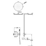 Tres B-SYSTEM Zestaw baterii termostatycznej podtynkowej 2-drożnej B-system prysznicowej-30735206OR