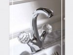 GIULINI G. Odessa Swarovski Crystal bateria umywalkowa z korkiem chrom 3961 24H