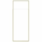Besco ICON GOLD Kabina walk-in ze wspornikiem sufitowym 120cm Złoty ICG120200C
