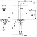Ideal Standard Connect Air Bateria umywalkowa bez korka srebro szczotkowane połysk A7024GN