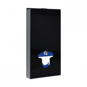 Balneo Fix-Frame Glass Black Stelaż natynkowy WC czarny ze szkła hartowanego
