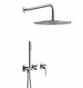 KFA MOZA CHROM zestaw prysznicowy podtynkowy z baterią 3-otworową 2-funkcyjną 503951100