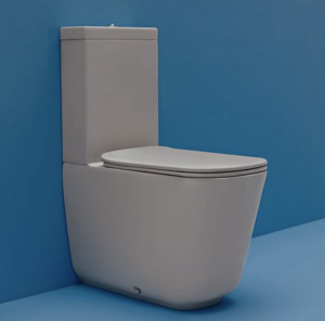 Kompakt WC Miska 35x69 Cm Szary Mat Kerasan Tribeca 511759