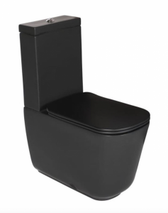 Kerasan Tribeca Miska WC kompaktowa stojąca czarny mat 511731