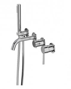 Lavita Bateria wannowa podtynkowa 4- otworowa Orion Chrom 5900378357148