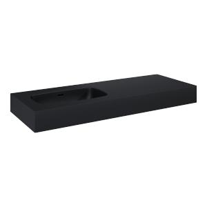 Elita UMYWALKA DIMPLE 120 LEWA (60+60) ścienna MARMUR BLACK MATT 168871 / RE041201027160