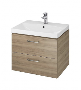 Cersanit LARA CITY Szafka z umywalką 60 cm kolor orzech S801-143-DSM