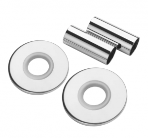 Termix Zestaw maskujący z dwoma rozetami okrągłymi do grzejników łazienkowych ZESTM2OCR chrom