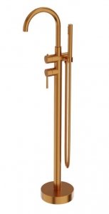 Lavita Bateria wannowa wolnostojąca okrągła Orion Brushed Copper 5900378357216