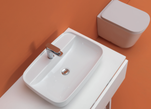 Kerasan 514001TK TriBeCa umywalka 60X43 APP. MF bianco TECH