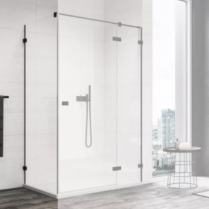 Ronal Sanswiss Annea ścianka prysznicowa 100 cm boczna do drzwi czarny mat ANTW110000607