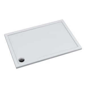 Schedline Brodzik akrylowy Sharper 75x100x4,5 cm, prostokątny z odpływem w narożniku, Gwarancja 7 lat 3S.S1P-75100