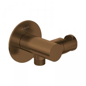 Deante Silia Przyłącze węża z uchwytem brąz szczotkowany NQSC57K