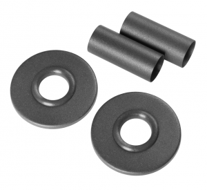 Termix Zestaw maskujący z dwoma rozetami okrągłymi do grzejników łazienkowych ZESTM2OGR grafit