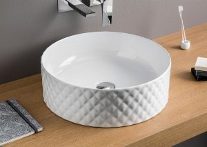  Artceram OSL00901;00 ROMBO umywalka nablatowa 44 / BIANCO jednolity