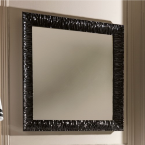 Kerasan Retro Lustro łazienkowe 100x100 cm, czarna rama 736401