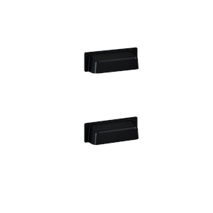 Elita KOMPLET UCHWYT INGE CZARNY MAT 8,4 cm 2 SZT 167192