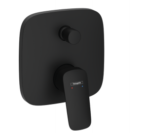 Hansgrohe Logis Jednouchwytowa bateria wannowa, podtynkowa do iBox universal czarny mat 71405670