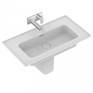 Ideal Standard Strada II Umywalka wisząca lub meblowa 84x46 cm bez otworów na baterię, biała T363401