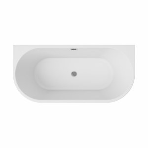 Besco Vica New Glam Srebrny wanna wolnostojąca 170 + klik-klak chrom z przelewem slim klik-klak chrom z przelewem slim WA170VNSR