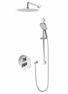 VEDO CENTO CROMO Kompletny system natryskowy podtynkowy IV TERMO deszczownica o śr. 200 mm VBC1224/20/CH/TERMO chrom
