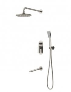 Vedo Aletta Argento Kompletny system wannowo-natryskowy podtynkowy I nikiel szczotkowany VBA5231/25/SN