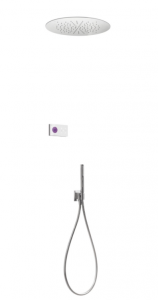 Tres Shower Technology® Zestaw elektronicznej baterii termostatycznej podtynkowej 2-drożnej Shower Technology Blue Edition prysznicowej 09286557