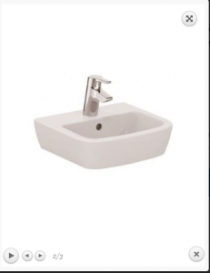 Ideal Standard Tempo Umywalka wisząca 60x49,5x18,5 cm, 1-otworowa z przelewem, biała T056401