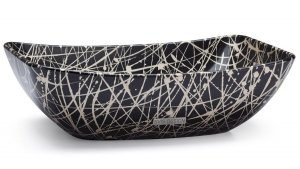 S.V.I.S. Design UMYWALKA 50 CM VIRGO BASIC - PUNK, CZARNO-SZAMPAŃSKI, LAKIER PÓŁMATOWY
