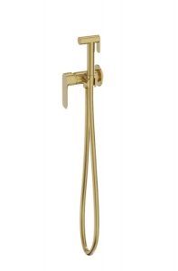 Lavita Bateria bidetowa podtynkowa Spark Brushed Gold 5900378341307
