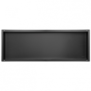 Balneo Wall Box No rim Black Półka wnękowa bez kołnierza 90 x 30 x 10 cm czarna ze stali nierdzewnej  OB-BL6-NR