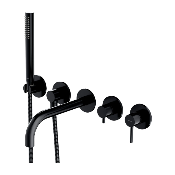 Omnires Y bateria wannowa 5-otworowa podtynkowa czarna Y1237/1BL WYSYŁKA 24H