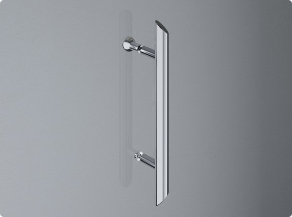 Ronal Sanswiss Pur Drzwi jednoczęściowe do 100xdo 200 cm lewe profile chrom szkło Pas satynowy poziomy PUR1GSM21051