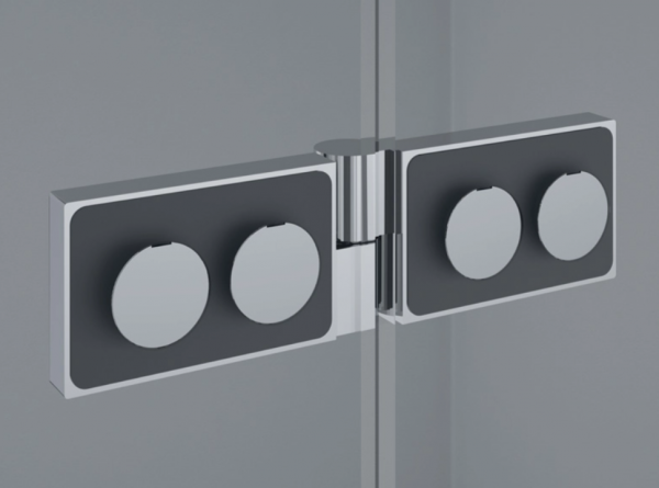 Ronal Sanswiss wejście narożne dwuczęściowe 80x200 cm, szkło Master Carré, profile chrom PUE2PD0801030