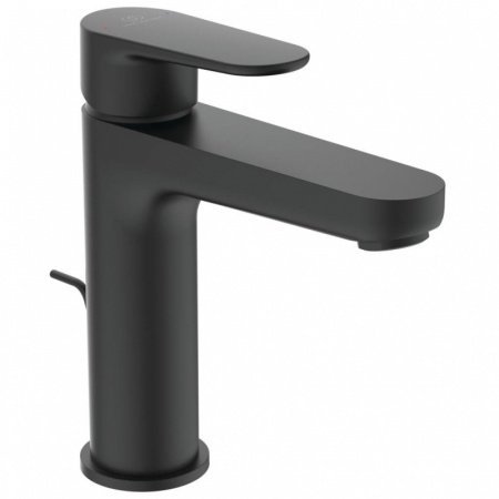 Ideal Standard Cerafine O Bateria umywalkowa z korkiem czarny mat BC699XG