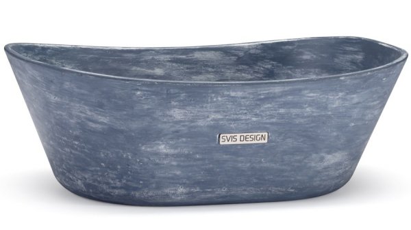 S.V.I.S. Design UMYWALKA 50 CM LIBRA BASIC - PATINA NIEBIESKO-SZARY, LAKIER MATOWY