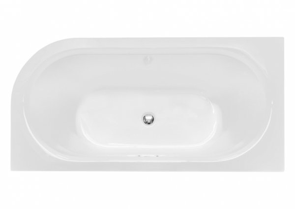 Besco Avita A-line wanna wolnostojąca 170 L + syfon klik-klak chrom z przelewem slim WAA170ALS