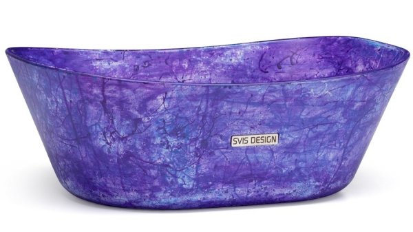  S.V.I.S. Design UMYWALKA 50 CM LIBRA BASIC - FANTASIA FIOLETOWY I NIEBIESKI, LAKIER MATOWY