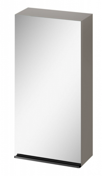 Cersanit VIRGO Szafka lustrzana 40x80 cm kolor szary, uchwyt czarny S522-012