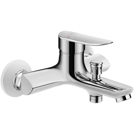 Laveo Appia Jednouchwytowa bateria wannowa natynkowa chrom BLP010D