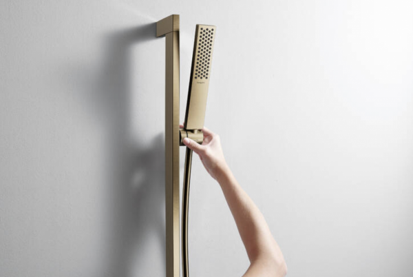 Hansgrohe Pulsify E Główka prysznicowa 100 1jet EcoSmart, Slim brąz szczotkowany 24320140