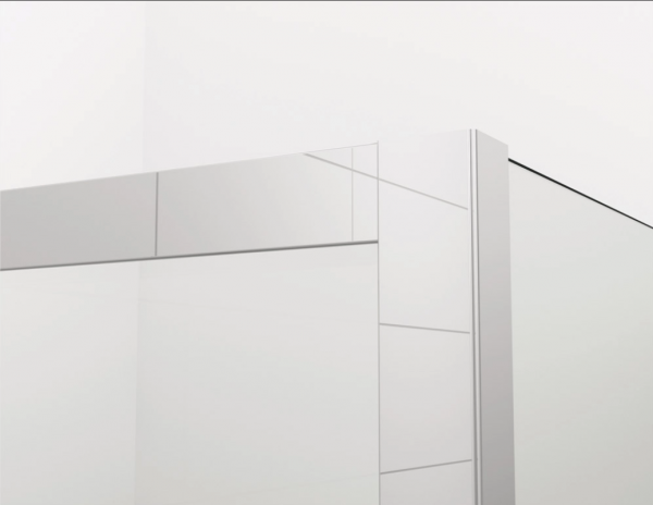 Ronal Sanswiss kabina półokrągła z drzwiami dwuczęściowymi 80x200 cm, szkło przezroczyste, profile chrom PU4P500801007