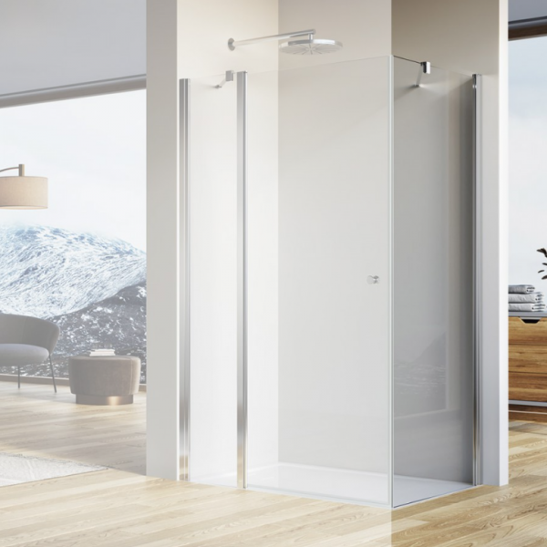 Ronal Sanswiss Solino ścianka prysznicowa 70 cm boczna do drzwi srebrny połysk SOLT107005007