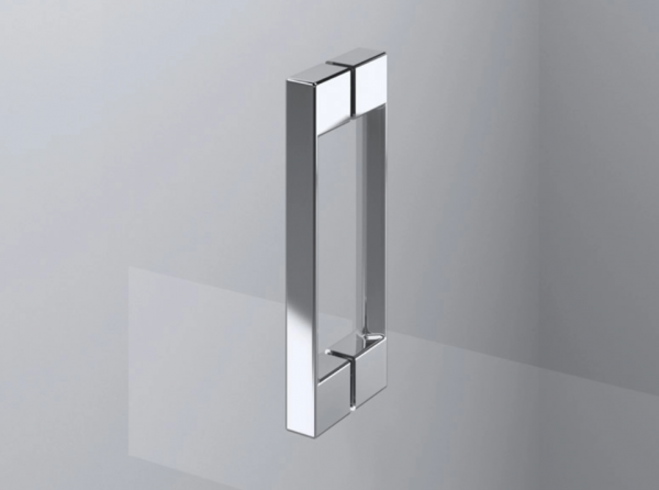 Ronal Sanswiss wejście narożne jednoczęściowe 40-100x0-200 cm, szkło Master Carré, profile chrom PUE1GSM21030