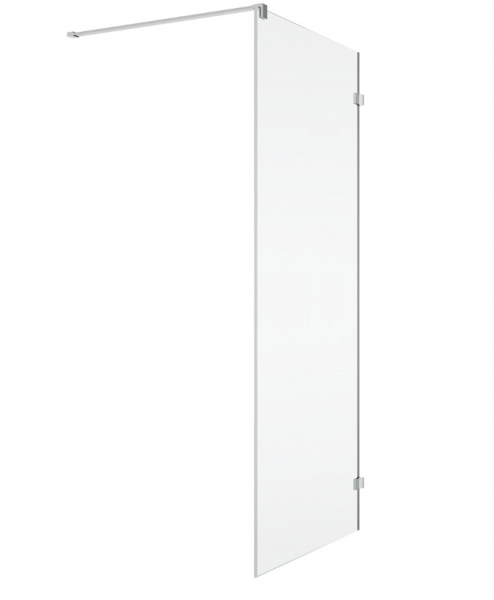 Ronal ścianka boczna 120x200 cm, szkło przezroczyste, profile srebrny połysk ANTW112005007